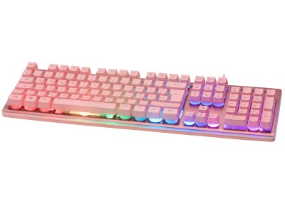 Deltaco Gaming GAM-021-RGB-P-DE keyboard USB QWERTZ
