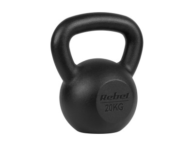 Cast iron kettlebell 20kg, REBEL ACTIVE