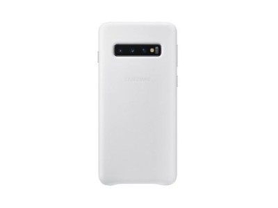 Samsung Galaxy S10 Leather cover White