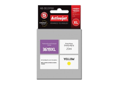 Activejet AB-3619YNX Ink cartridge (replacement for