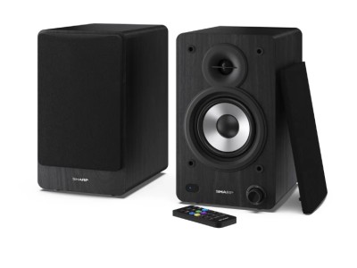 Sharp CP-SS30 Bookshelf Speakers, Black |