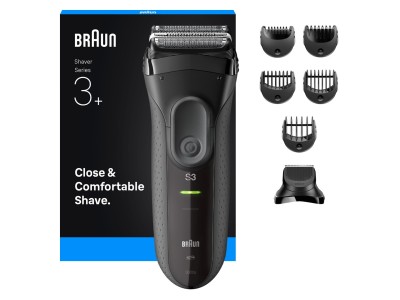 Braun 3000BT Foil shaver Trimmer Black