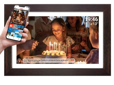 Denver PFF-1543DW digital photo frame Brown