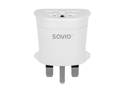 Strāvas adapteris SAVIO Travel adapter Global