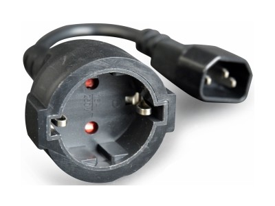 Kabelis-Pāreja Gembird Power adapter kab C14