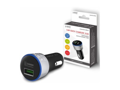 Lādētājs Savio Car Quick Charge Charger