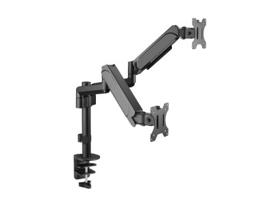 Dual 17"-32" Monitor Spring-Assisted Arm