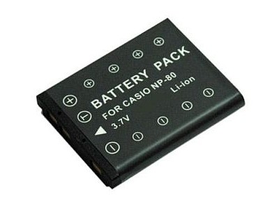 Casio, battery NP-80, NP-82
