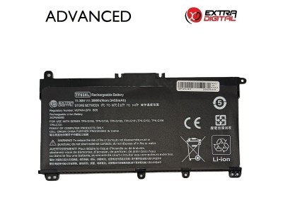 Notebook battery HP TF03XL, 3400mAh, Extra