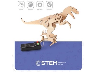 Wooden Assembly Kit Robot T-Rex, STEM