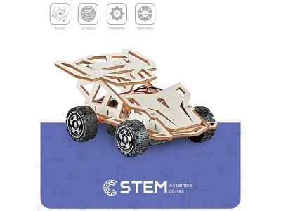 Wooden Assembly Kit Four-Wheel Drive Racing