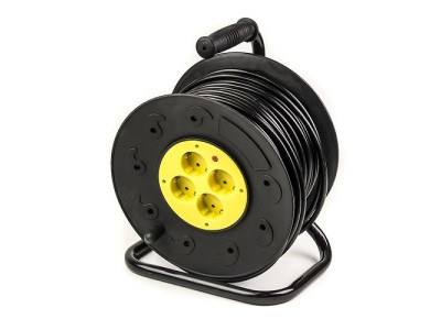 Extension Cord with Reel 50m, 4