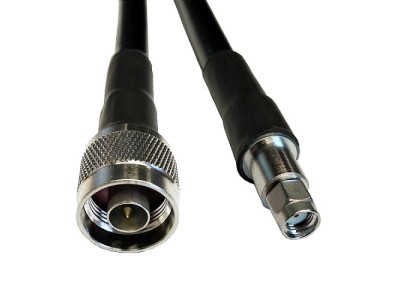 Cable LMR-400, 10m, N-male to RP-SMA-male