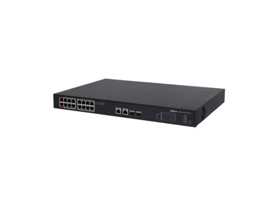 PoE switch 1000Mbps 16+2G uplink