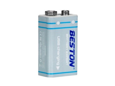 Rechargeable 9V batterry with USB C