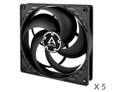 ARCTIC P14 Pressure-Optimised Fans, 3-pin, Black