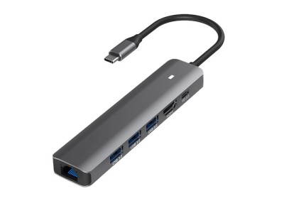 Adapter USB Type-C - HDMI, LAN
