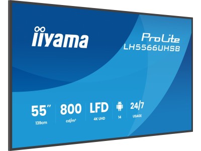 Iiyama LH5566UHSB-B1AG Signage Display Digital signage