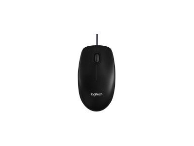 LOGITECH B100 Corded Mouse - BLACK