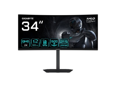 GIGABYTE GS34WQCA 34" WQHD Curved Gaming