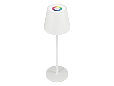 RealPower LED-RGB Tischlampe dimmbar mit Akku