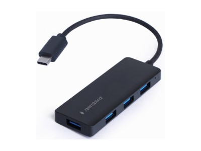 Hubs Gembird 4-port USB-C 4xUSB 3