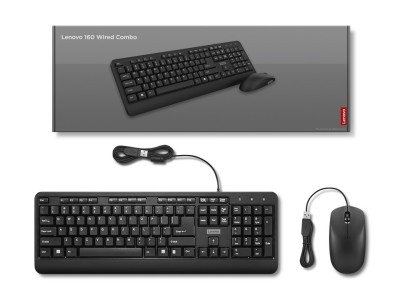 Lenovo 160 keyboard Mouse included Home/Office