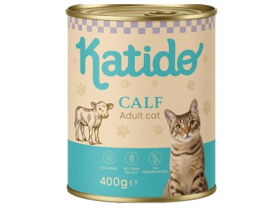 KATIDO Calf - wet cat food