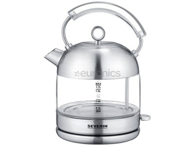 Severin retro, 1.7 L, caurspīdīga/sudraba
