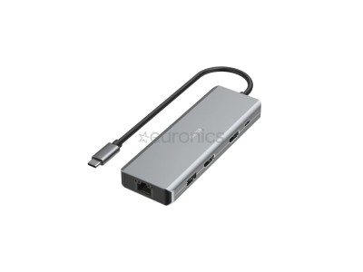 Hama CONNECT2Media, USB-C, 9 porti, 2x