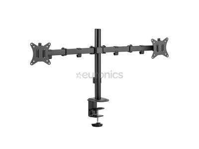 Deltaco Dual Desk Mount, 13-32``, melna