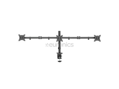 Deltaco Triple Desk Mount, 13-27``, melna