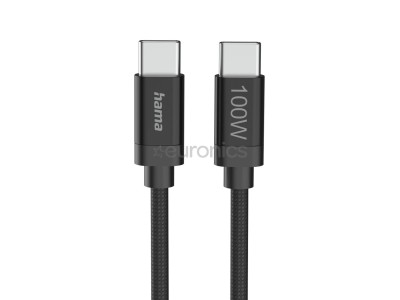Hama Fabric Charging Cable, USB-C -