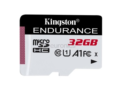 Kingston High-Endurance, microSDXC, 32 GB, balta