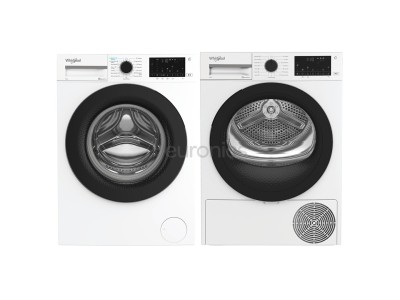Whirlpool, 9 kg + 9 kg