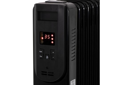 Electric oil heater with remote control