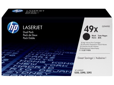 HP 49X toner cartridge 2 pc(s)