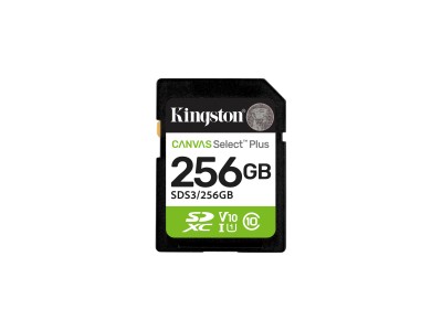 KINGSTON 256GB SDXC Canvas Select Plus