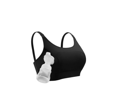 Momcozy hands-free nursing bra, black, 2XL