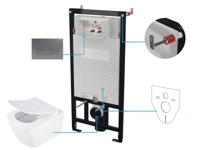 6-in-1 concealed toilet set