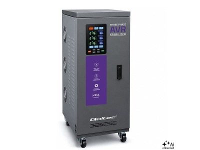 Qoltec Trójfazowy stabilizator napięcia AVR MULTIPROTECTION