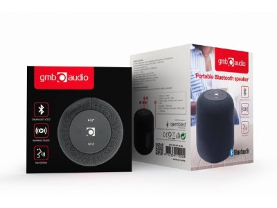 Gembird SPK-BT-15-BK Portable Bluetooth speaker, Wireless