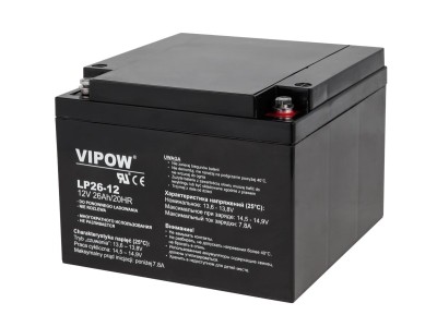 Gel Battery VIPOW 12V 26Ah