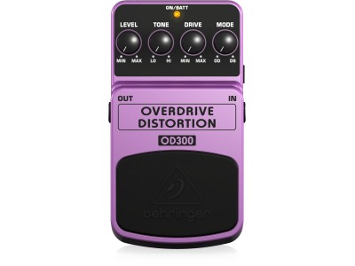 Behringer OD300 effects pedal Purple, Black