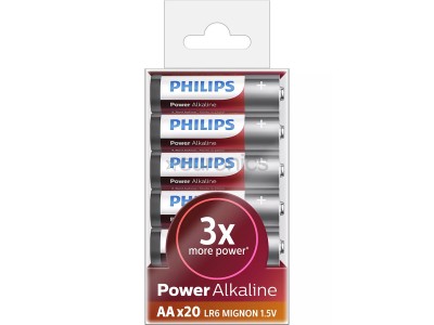 Philips Power Alkaline, AA/LR6P, 20 gab