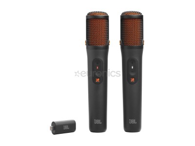JBL EasySing Mics, melna - Bezvadu