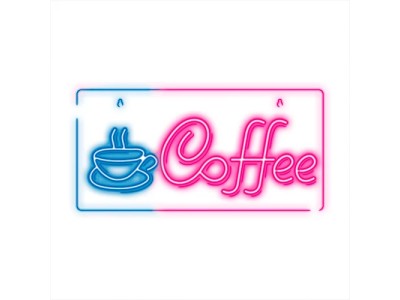 LED Neona gaismas izkārtne - COFFEE