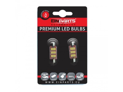 LED spuldzes C10W, 6000K, 9-16V, 39