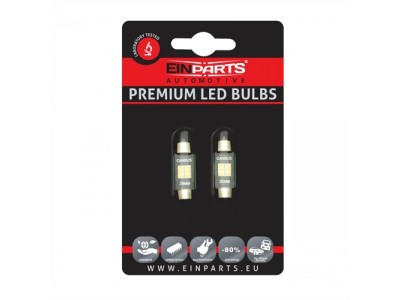LED spuldzes C5W, 6000K, 9-16V