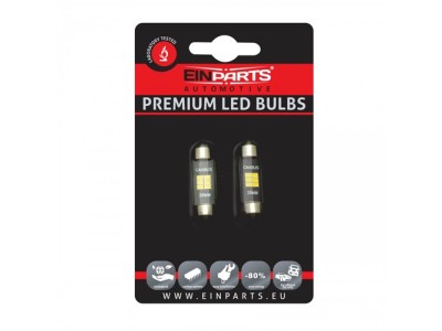LED spuldzes C10W, 5000K, 9-16V